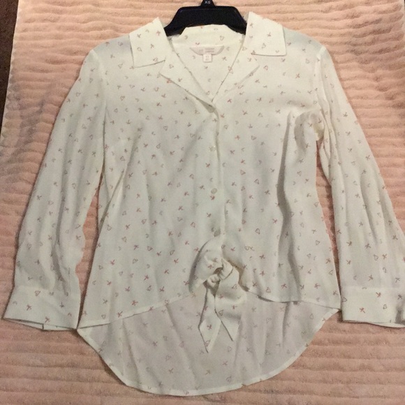 Lauren Conrad Collared Shirt with hearts & stars - Picture 2 of 4